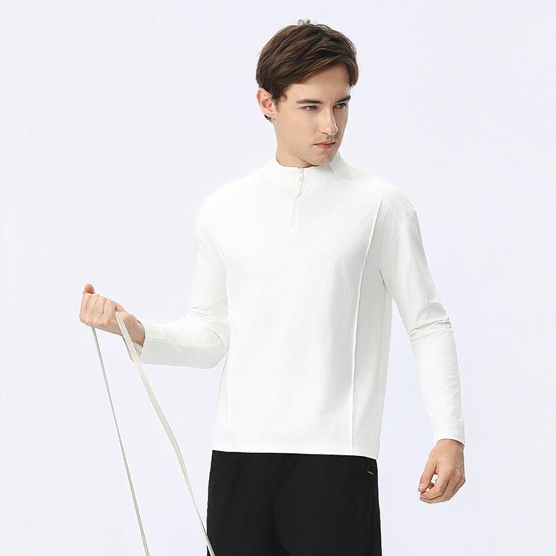 Herren Funktionsshirt mit Reißverschluss und atmungsaktiver Stofftechnologie Echoarchiv