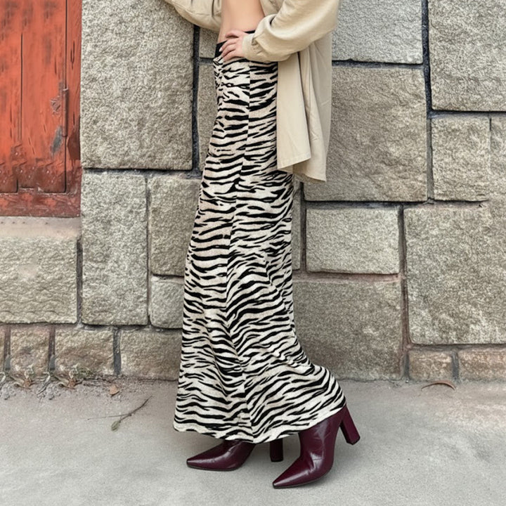 Damen Schicker Maxi-Rock mit Rüschendetails und floralen Mustern Echo Archiv
