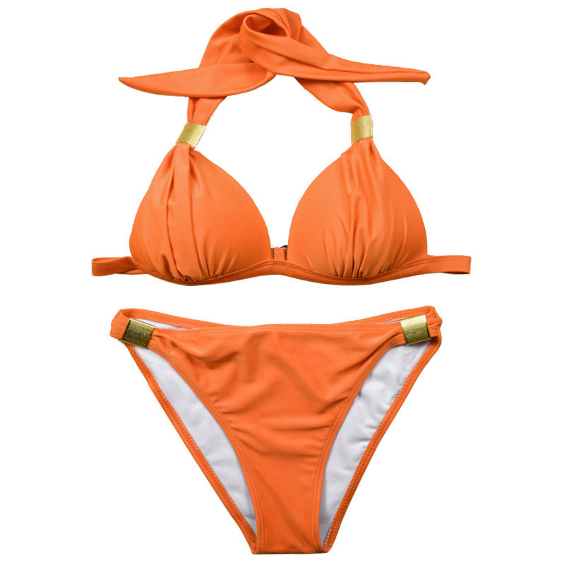 Damen Triangel-Bikini mit verstellbaren Trägern und schicker Knoten-Detail Echo Archiv