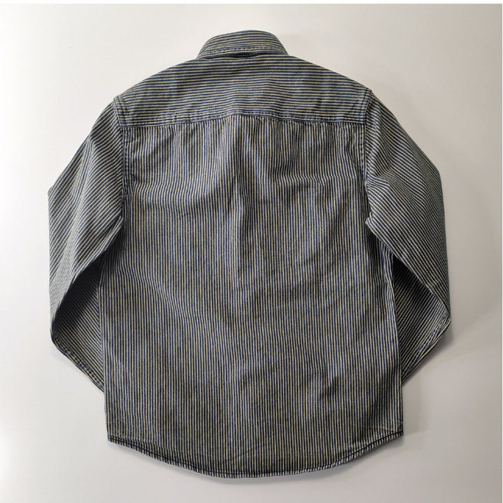 Herren Gestreifte Baumwoll-Hemdjacke Echo Archiv