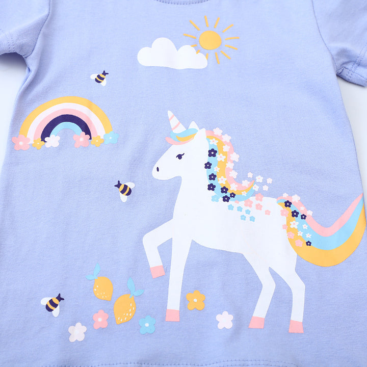 Mädchen T-Shirt mit verspieltem Einhorn-Design Echo Archiv