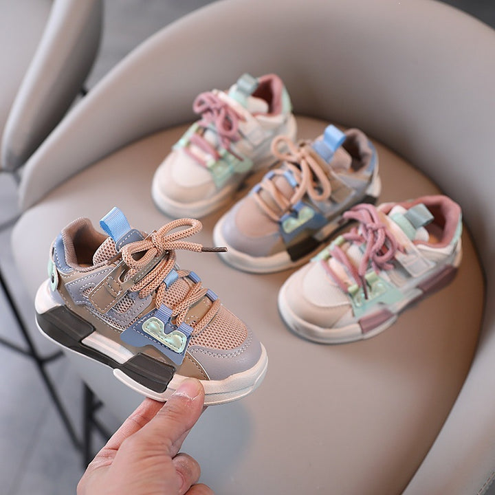 Damen Gepolsterte Freizeit‑Sneaker mit Mesh‑Einsätzen und dämpfender Plateausohle Echoarchiv