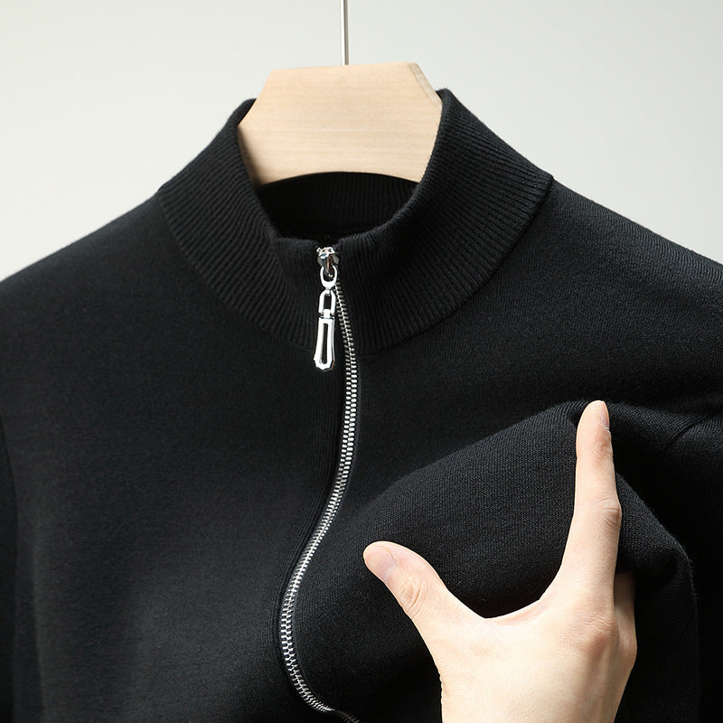 Herren elegante Strickjacke mit praktischem Reißverschluss Echoarchiv