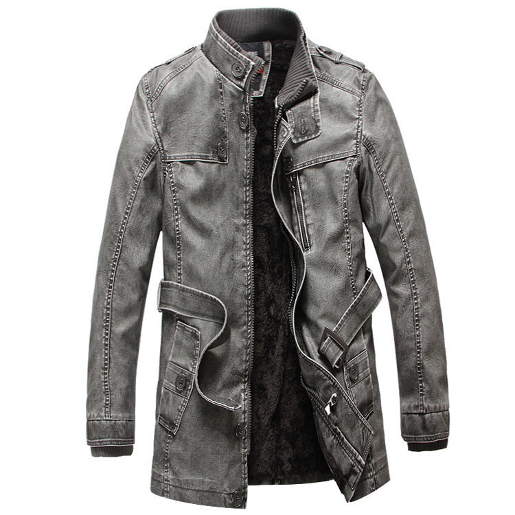 Herren Modische Denimjacke mit Fleecefutter Echo Archiv