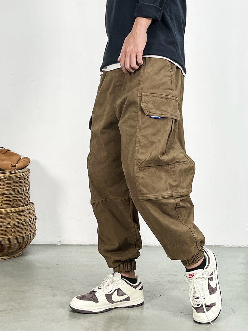 Herren Cargohose im Camouflage-Utility-Stil mit geradem Bein und robustem Canvas Echoarchiv
