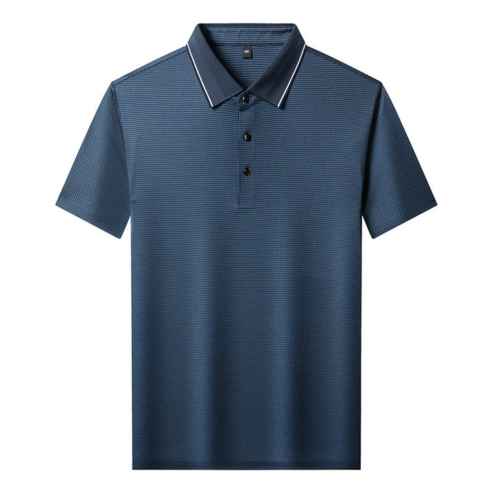 Herren Poloshirt mit strukturiertem Design und atmungsaktiven Eigenschaften Echoarchiv