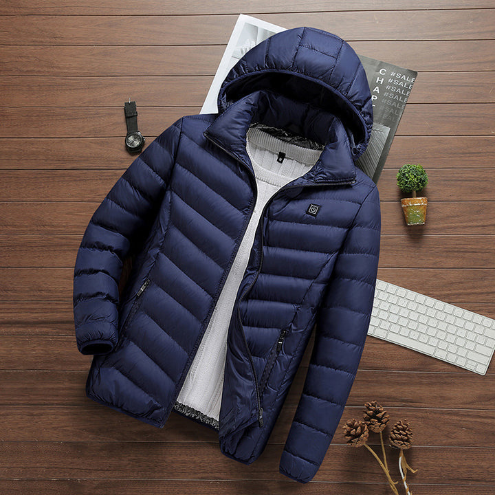 Herren leichte gesteppte Kapuzen‑Steppjacke mit Thermofüllung und packbarer Konstruktion – Taviero