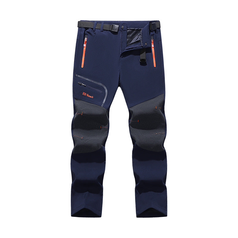 Herren Softshell-Outdoorhose mit verstärkten Kniepartien, Reißverschlusstaschen und elastischem Bund Echoarchiv