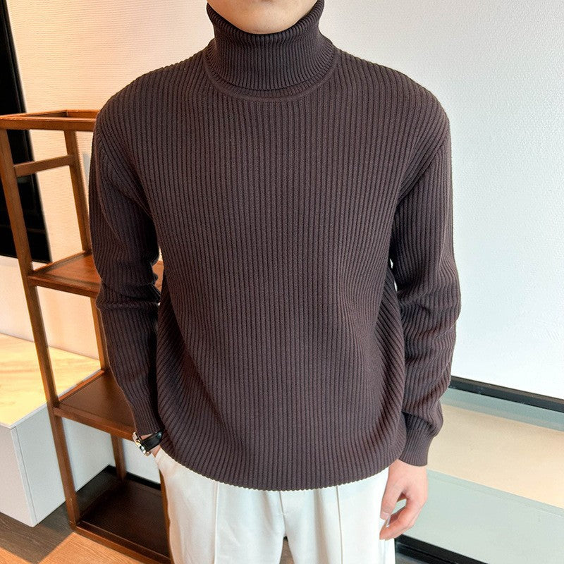 Herren Strickpullover mit hohem Kragen Echo Archive