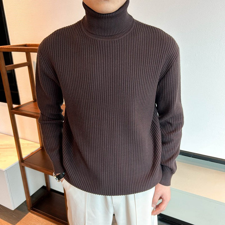 Herren Strickpullover mit hohem Kragen Echo Archive