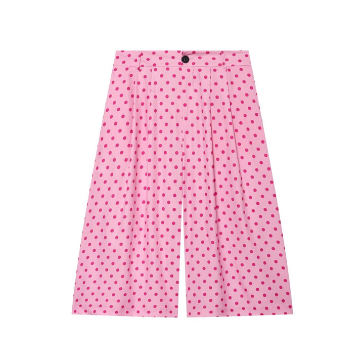 Damen Weite Culotte-Hose mit hohem Bund und soften Kellerfalten Echo Archiv