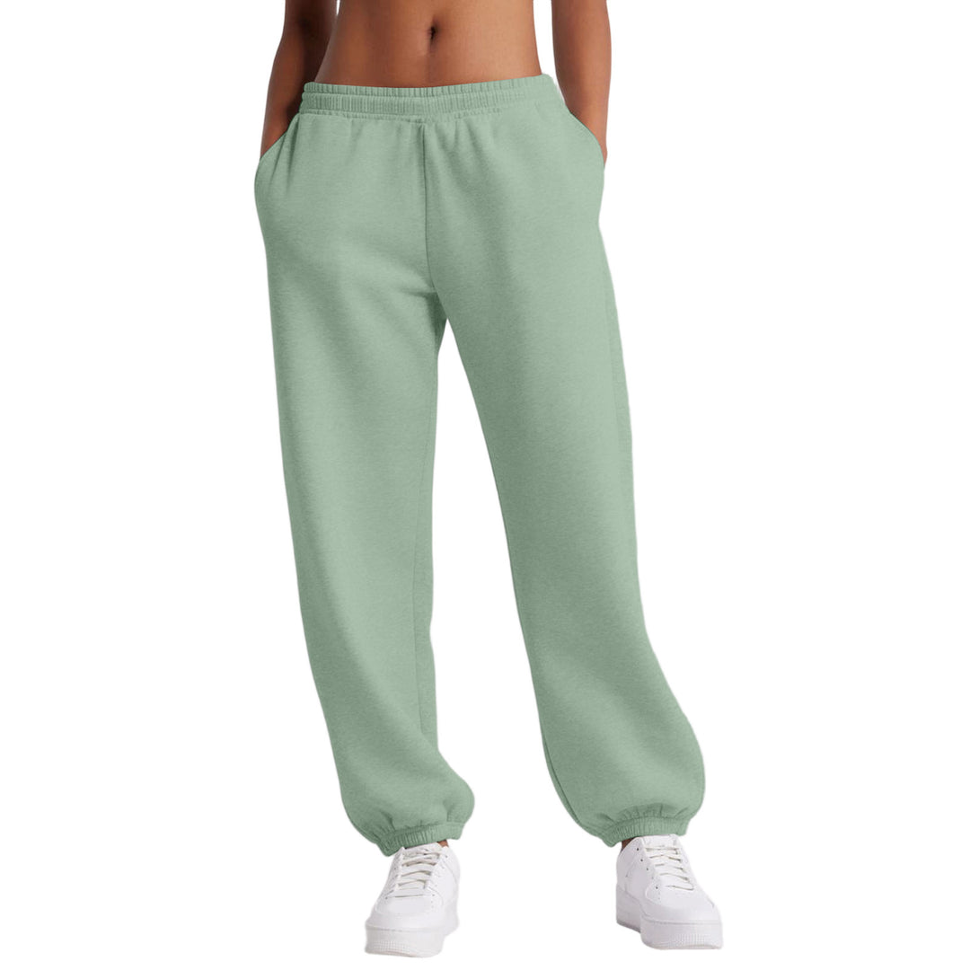 Damen schmale High‑Waist Sweat-Jogginghose mit hohem Komfortbund, verstellbarem Kordelzug und elastischen Knöchelbündchen – Avérine