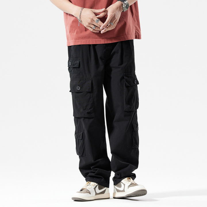 Herren Cargo-Hose mit mehreren Taschen und elastischem Bund Echoarchiv