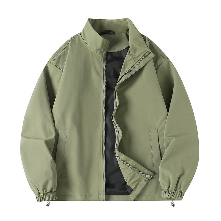 Herren lässige Windjacke mit hochabschließendem Kragen und praktischen Taschen Echoarchiv