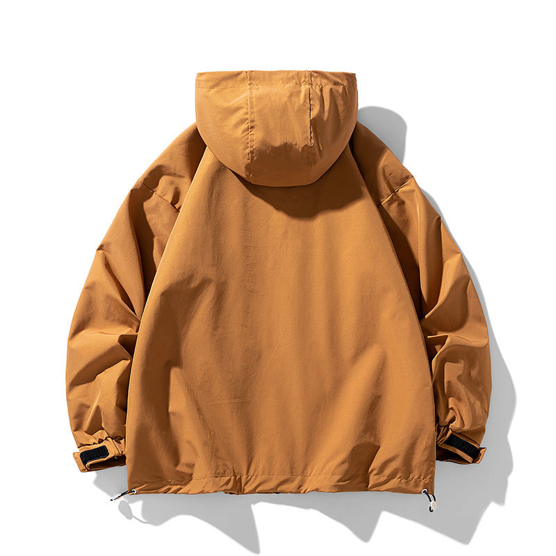 Herren technische Outdoor-Jacke mit multifunktionalen Taschen und verstellbarer Kapuze Echoarchiv