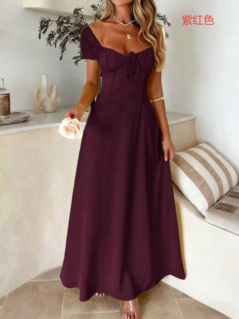 Damen Maxi-Kleid mit charmanten Rüschendetails und schmeichelndem Schnitt Echo Archiv