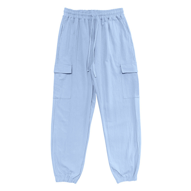 Herren Cargo-Hose mit elastischem Bund und multifunktionalen Taschen Echoarchiv