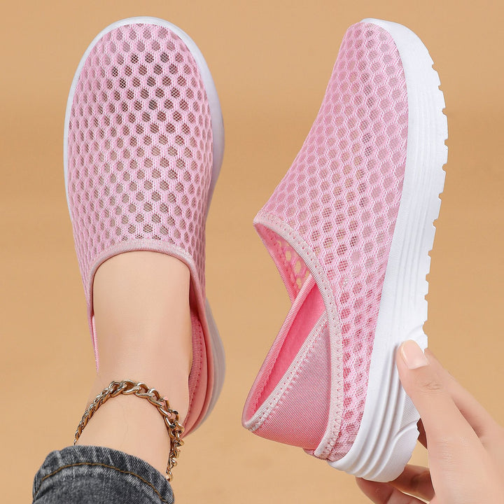 Damen nan atmungsaktive Mesh-Slip-On Clog-Sneaker mit Memory-Fußbett und dämpfender EVA-Sohle Echo Archiv