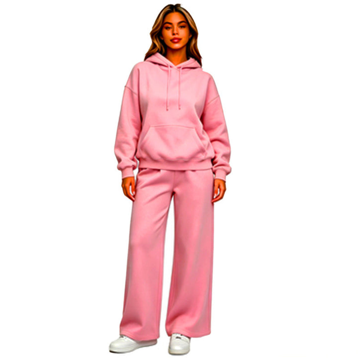 Damen Bequemer Oversized Hoodie mit weiten Jogginghosen Echoarchiv