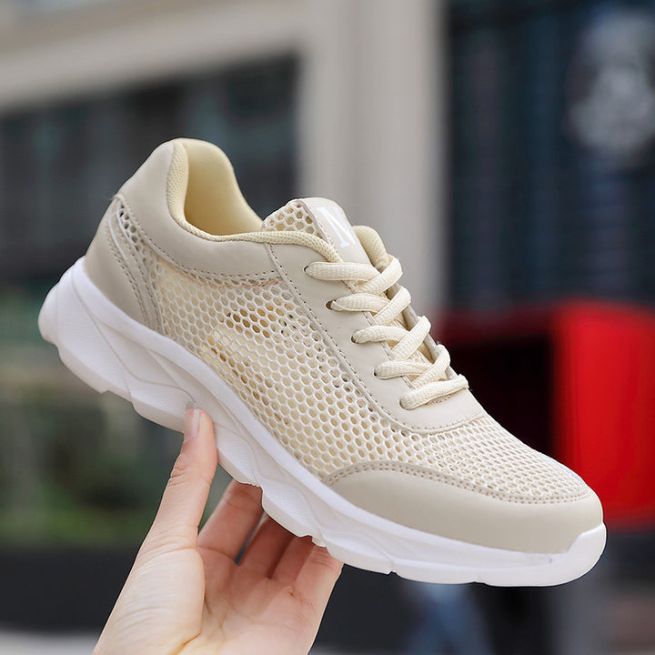 Damen nan leichte Netz-Sneaker mit belüftetem Obermaterial und stoßdämpfender Wellenlaufsohle Echo Archiv