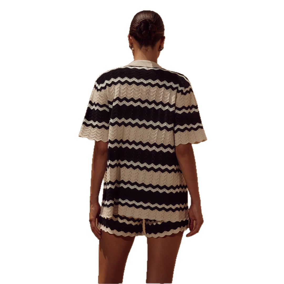 Damen lässiges Häkel-Shorts-Set Echo Archiv