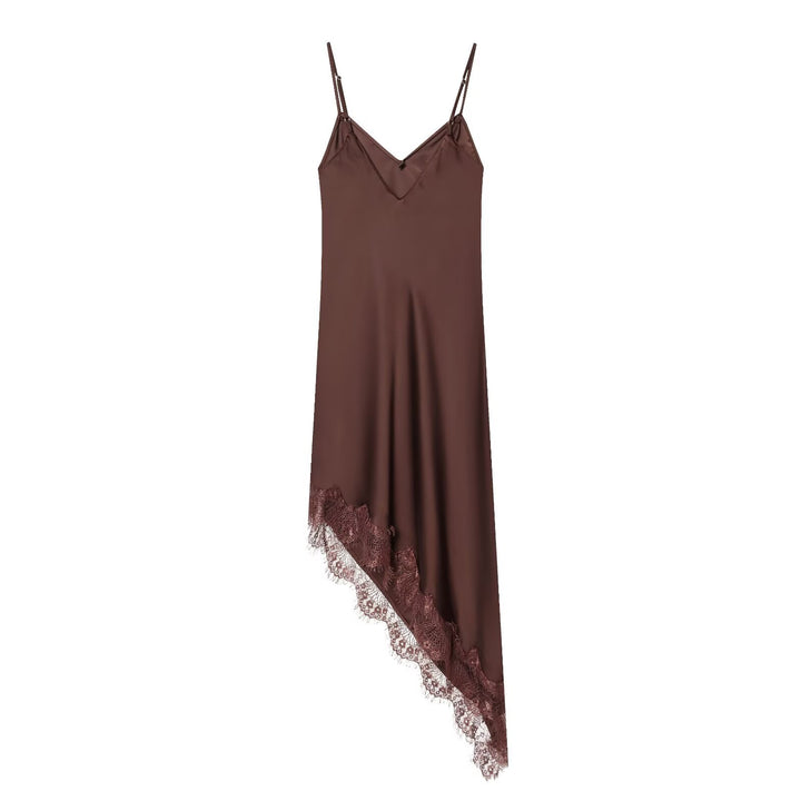 Damen Satin Nachthemd mit elegantem Spitzenbesatz Echo Archiv