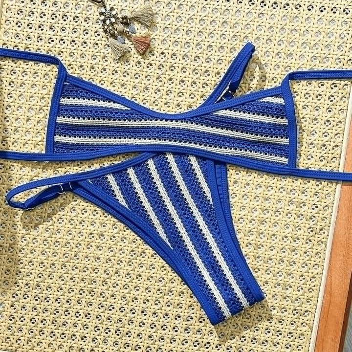 Damen Bikini-Set mit feiner Häkelstruktur und verstellbaren Trägern Echo Archiv