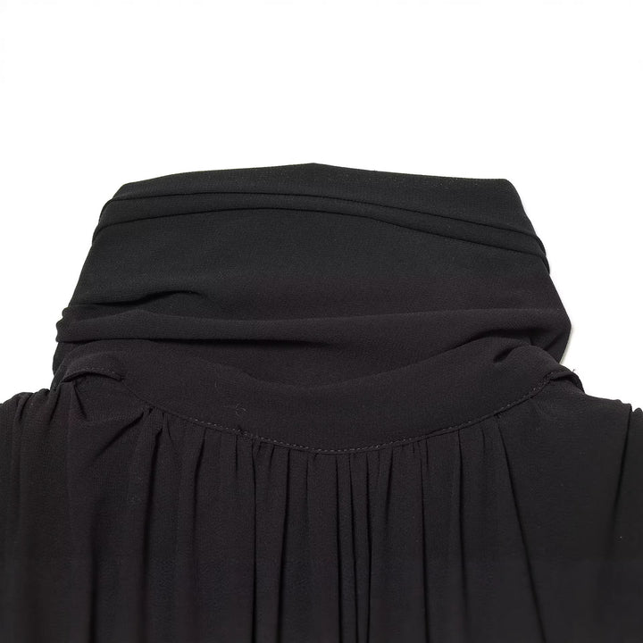 Damen Bindebluse mit Plissee-Details und Schluppe Echoarchiv