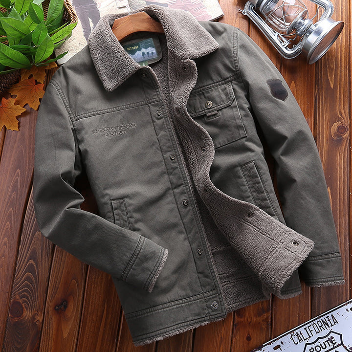 Herren Winterjacke mit Teddyfutter und praktischen Taschen Echo Archiv