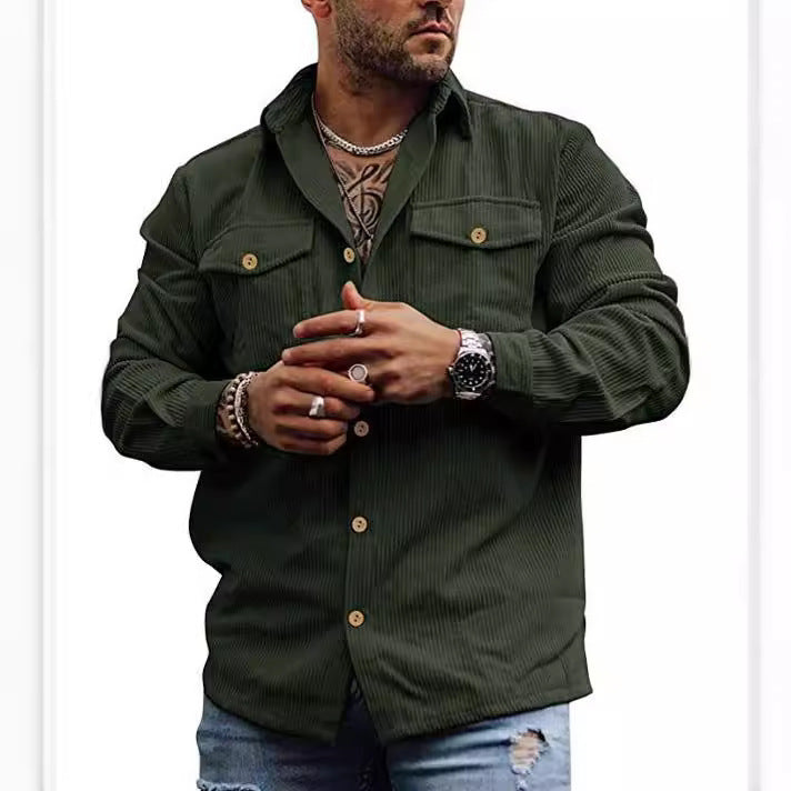 Herren cordjacke im lässigen Schnitt Echoarchiv