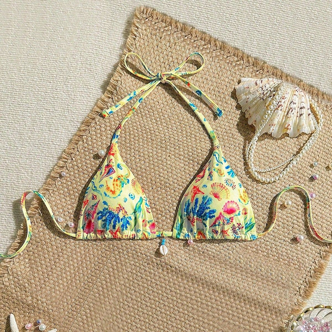 Damen Triangel-Bikini mit Muschel-Details Echo Archiv