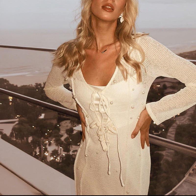 Damen luftiger und eleganter Strandüberwurf Echo Archiv