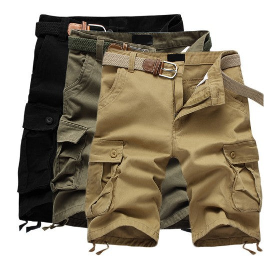 Herren Cargo-Shorts mit Tasche und verstellbarem Gürtel Echoarchiv