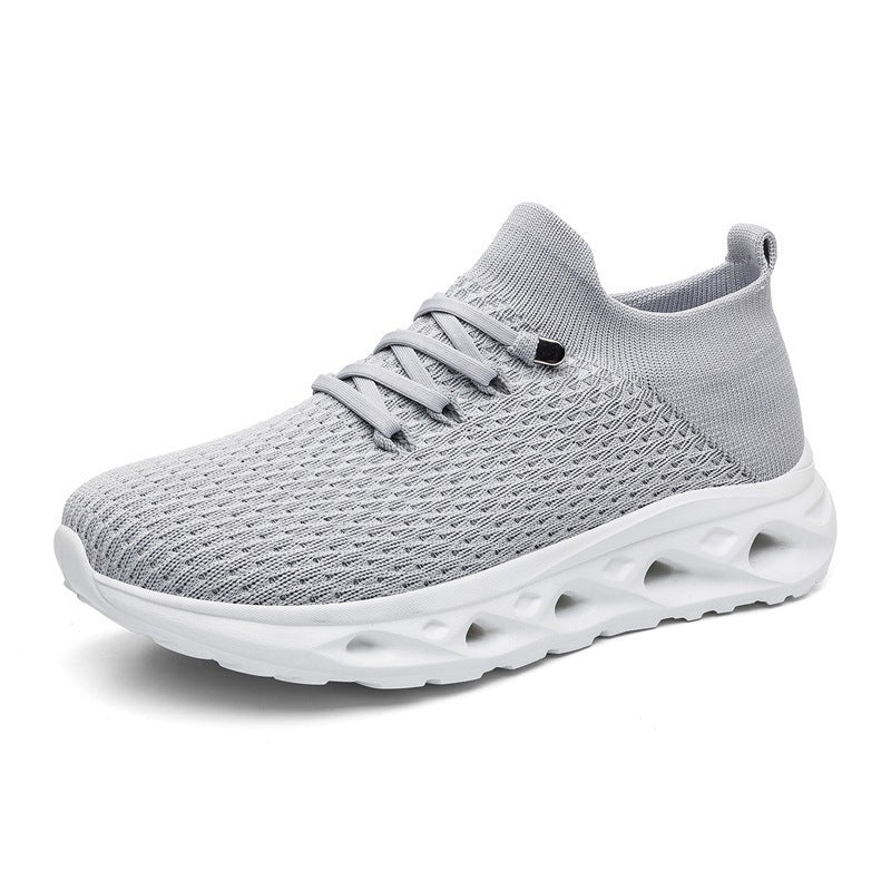 Unisex Atmungsaktive Strick-Sneaker mit sockenähnlichem Schaft und dämpfender Hohlsohle Echoarchiv
