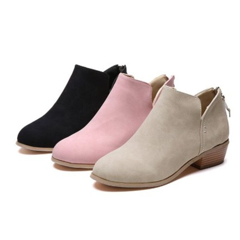 Damen nan elegante Kurzstiefelette aus Wildlederimitat mit verdecktem Fersenreißverschluss und gepolsterter Komfortinnensohle Echo Archiv