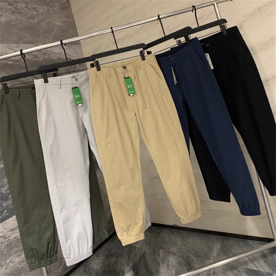 Herren Chino-Jogger mit elastischem Saum und Bundfalten Echo Archiv