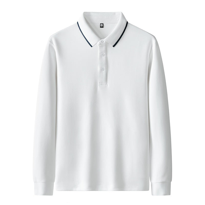 Damen Poloshirt mit langem Arm und Knopfdetails Echo Archiv