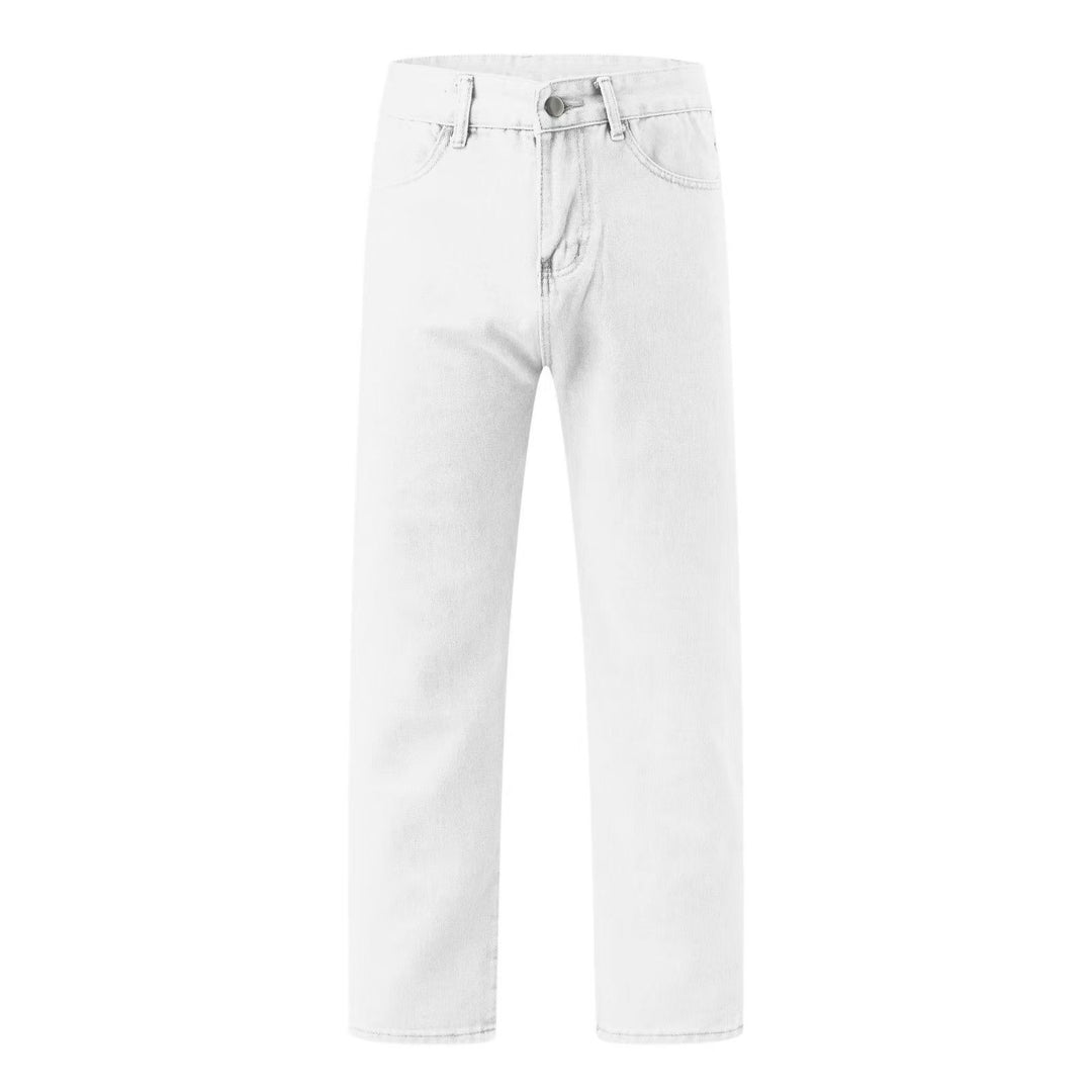 Damen gerade geschnittene Jeanshose mit hohem Bund und klassischen Details Echo Archiv