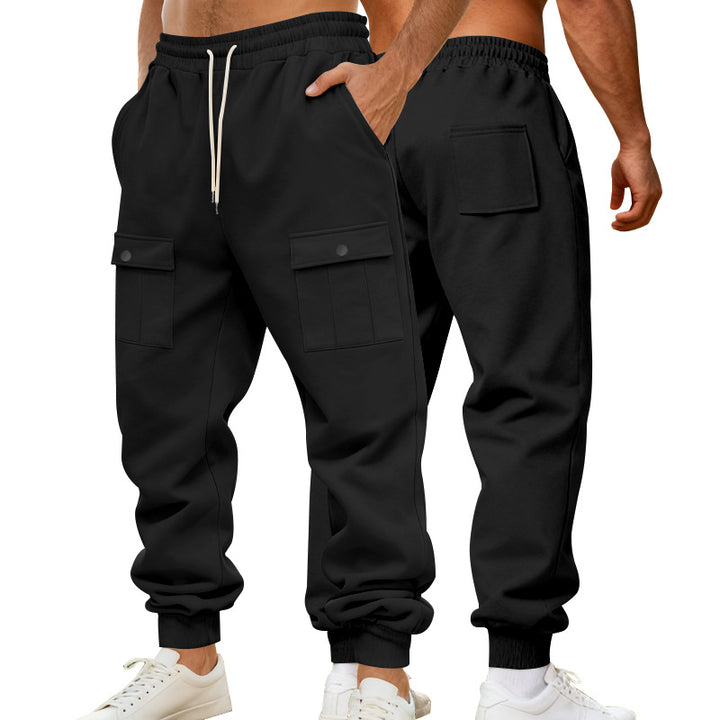 Herren Cargo-Jogginghose mit elastischem Bund und funktionalen Taschen Echoarchiv