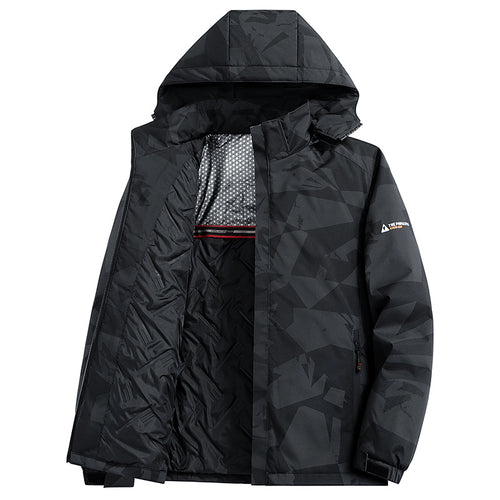 Herren urbane Funktionsjacke mit Kapuze Echo Archiv
