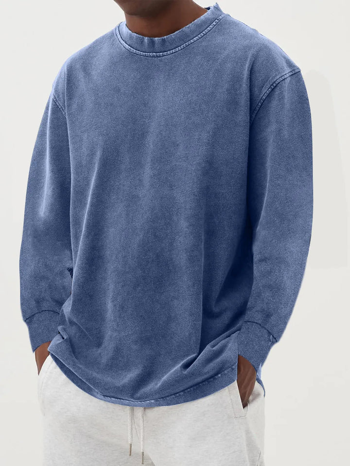 Herren lässiger Oversized Pullover aus angenehmem Baumwollmix Echoarchiv