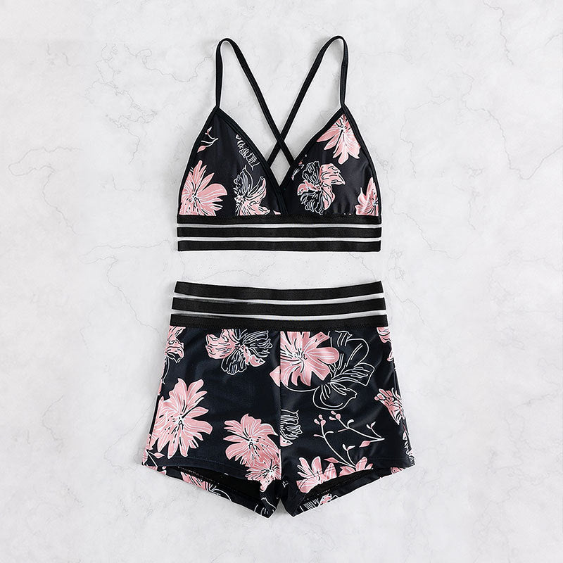 Damen Hochwertiger Bikini mit floralem Muster Echo Archiv