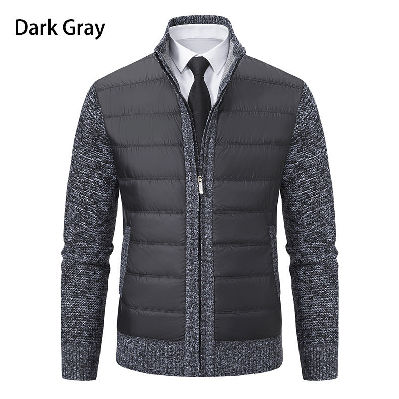 Herren Sportliche Hybridjacke mit feuchtigkeitsregulierendem Material und modernem Strickdesign Echoarchiv