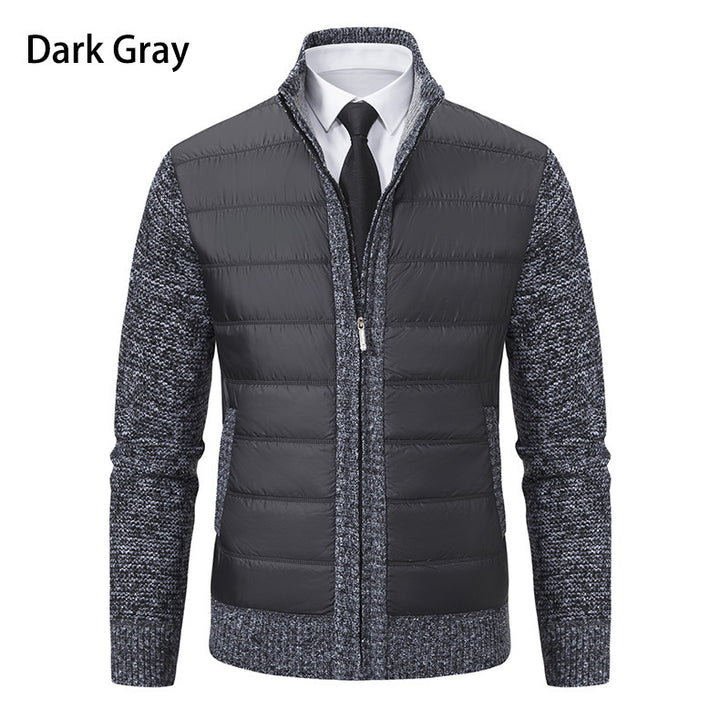 Herren Sportliche Hybridjacke mit feuchtigkeitsregulierendem Material und modernem Strickdesign Echoarchiv