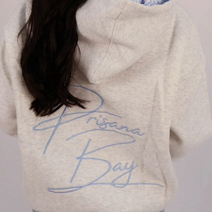Damen nan Oversize-Kapuzenpullover mit Stern-Applikationen und gefütterter Kapuze Echo Archiv