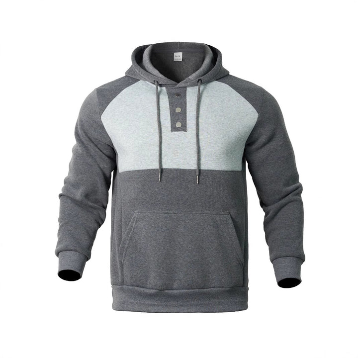 Herren Sportlicher Kapuzenpullover mit trendigem Zwei-Farben-Design Echoarchiv