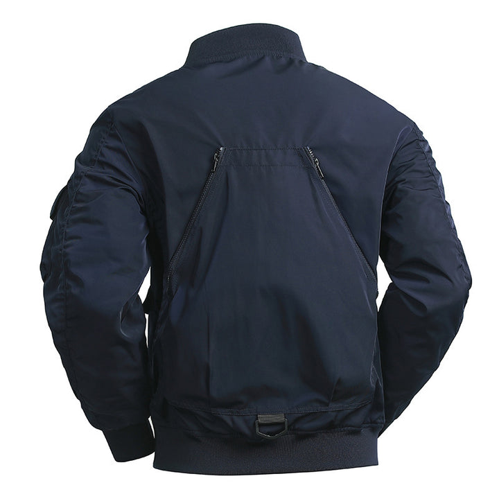 Herren Taktische Bomberjacke im Field‑Look mit modularen Außenfächern und elastischem Saum Echo Archiv