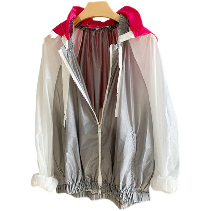 Damen Sportliche Übergangsjacke mit Kapuze Echoarchiv