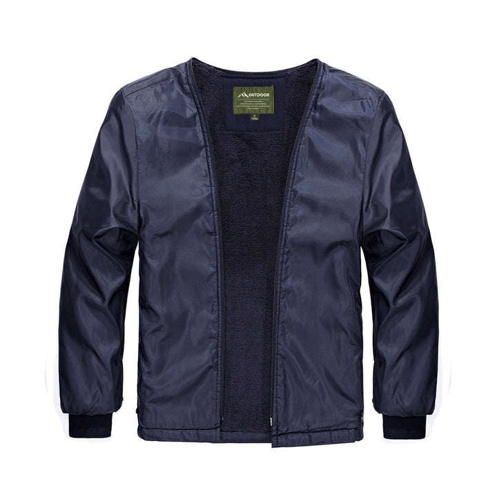 Herren Kapuzenparka mit Teddyfutter und multifunktionalen Utility‑Taschen Echoarchiv