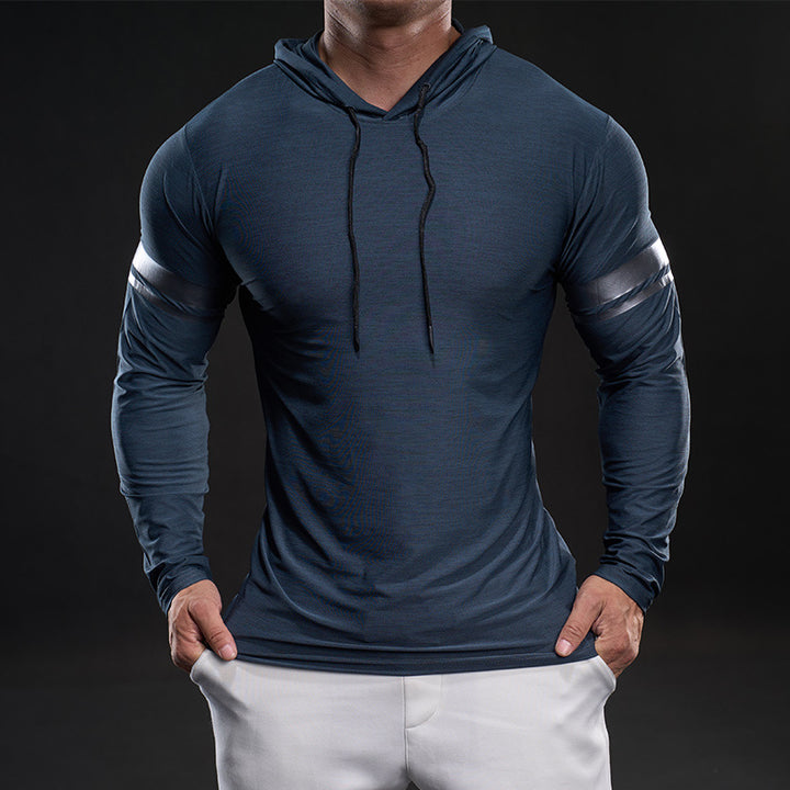 Herren sportliches Langarm-Hoodie-Shirt Echoarchiv